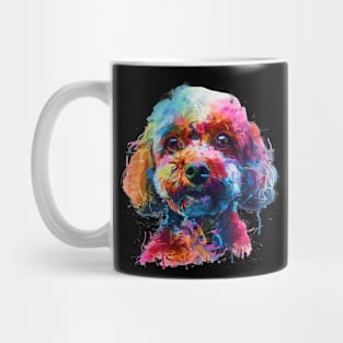 Poodle Colorfull Pop Art Design For Dog Onwer Mug